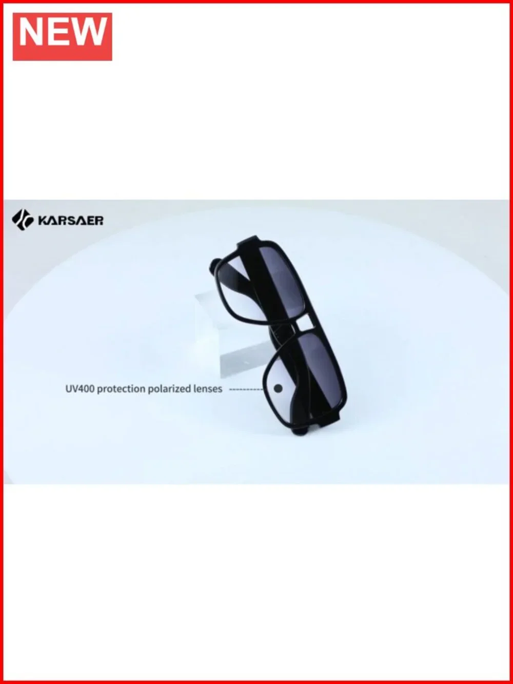 Retro Aviator Sunglasses Double Bridge Square Frame UV400 Protection